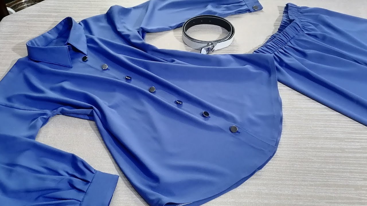 خيطي طقم للعيد لي رهو دير حالة في موقعة توصل الاجتماعي خياطة شوميز بكوال شوميزا