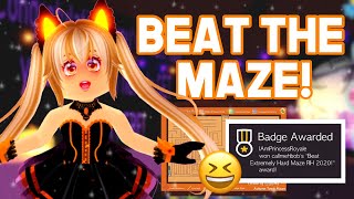How to BEAT the MAZE! *EASY* Halloween Maze in Royale High 2020 Guide! Complete Walkthrough 