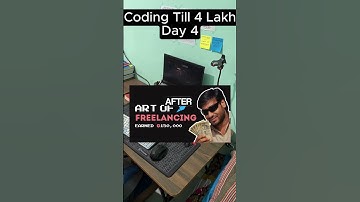 Day 4 Coding Till I get 4 lakh #Dsa #coding #flutter #computer  #tech #startup #internship #python