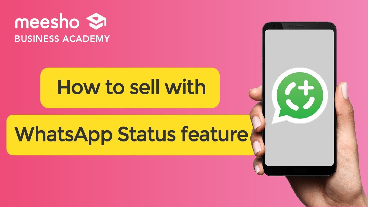 How to sell using WhatsApp Status feature YouTube