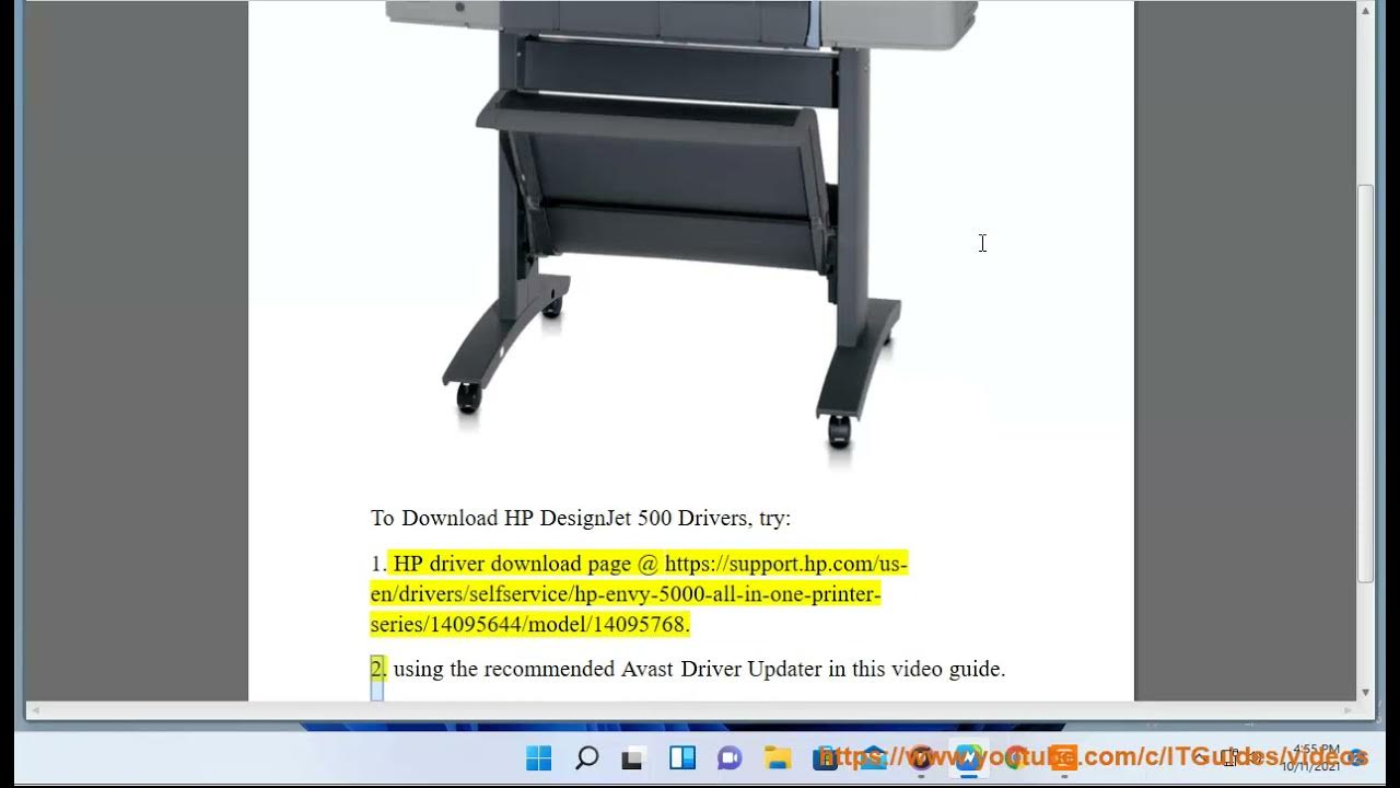 Download HP DesignJet 500 Drivers for 11/10/8/7 (2023 Updated) - YouTube