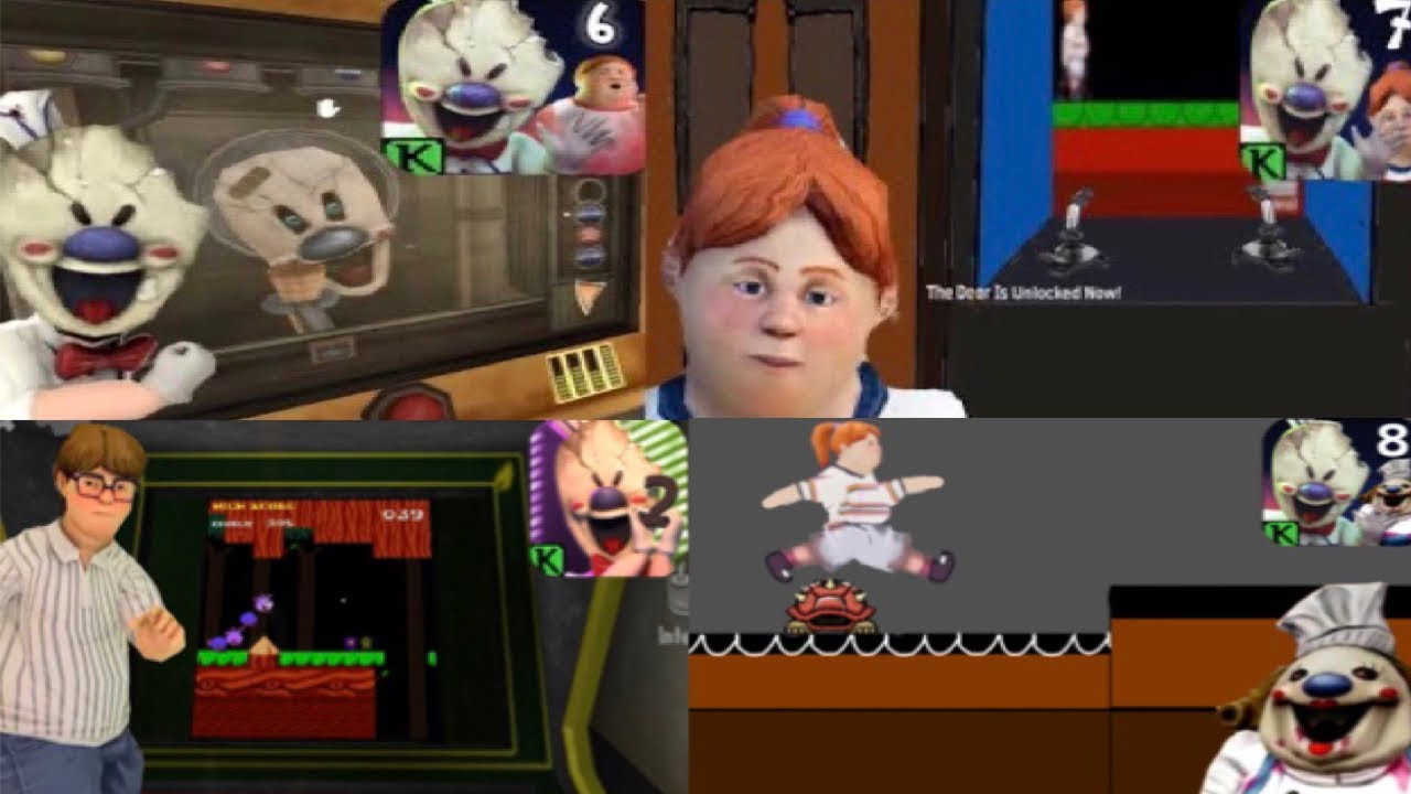 Ice Scream 8 VS Ice Scream 7 VS Ice Scream 6 VS Ice Scream 2 | Mini Games