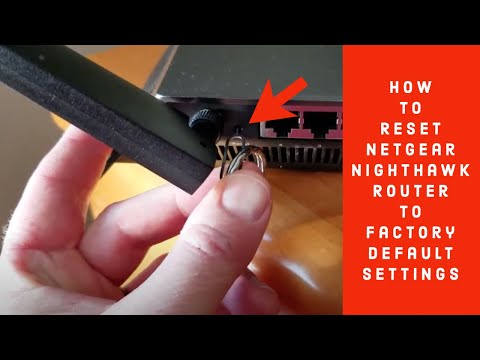 Video: Kako mogu resetirati svoj Netgear Nighthawk usmjerivač?