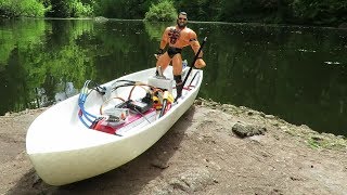 RC boats on Abbots Pool 190510 PART 1 -  3D printed boat