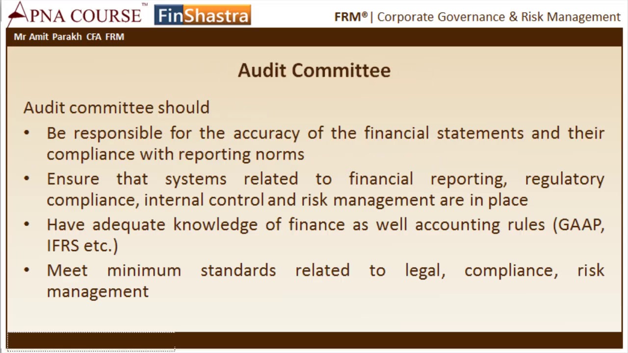 Corporate Governance and Risk Management | FRM - Financial Risk Manager