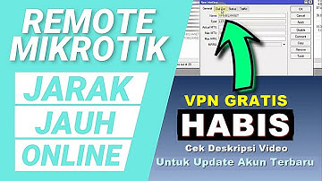 Cara Remote Mikrotik dari Jarak Jauh di Luar Jaringan || VPN BILHANET