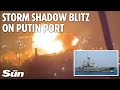 Ukraine unleashes hell on putins warship base as 18 missiles scream into sevastopol