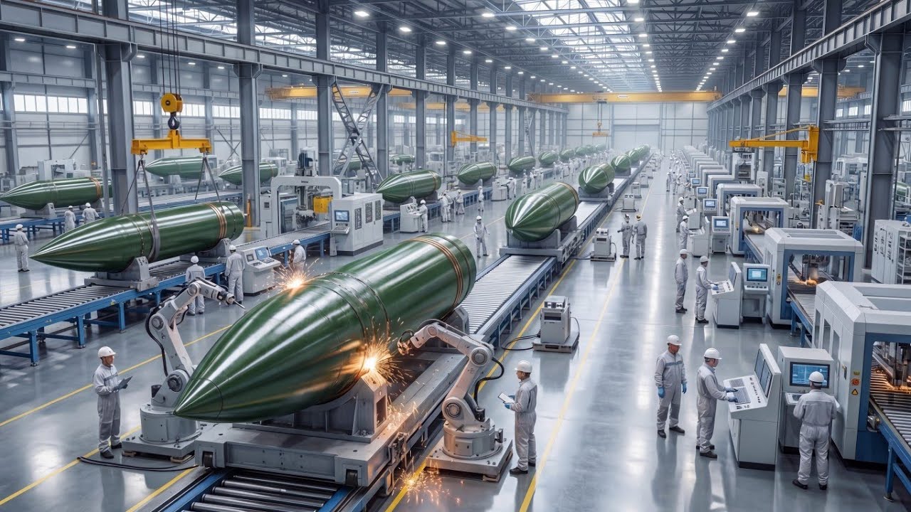 Fernandez Factory Shell Inside a Massive US Factory Producing Powerful Artillery Shells From ...