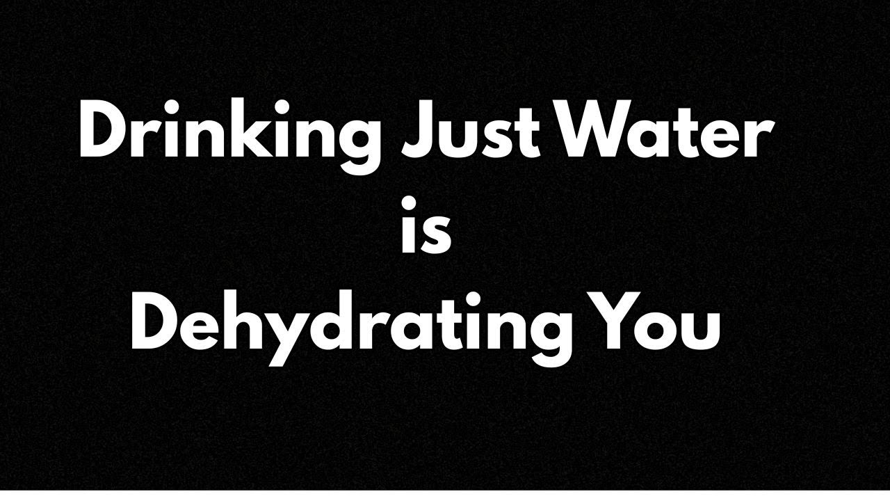 You Never Learnt How to Hydrate Yourself - HERES WHY