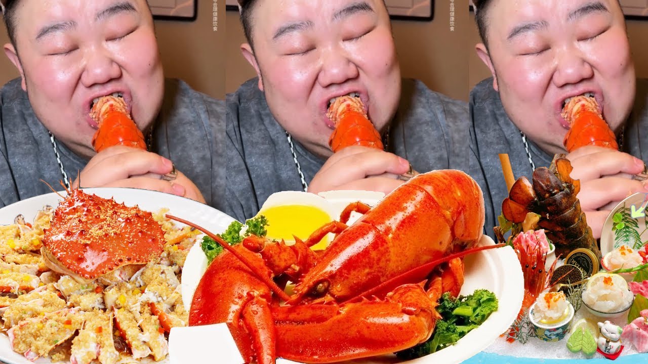 【大胃王挑戰】 挑戰吃大慶2000元一位的海鮮自助！手臂粗的大龍蝦一口爆汁，5斤松葉蟹肉質鮮嫩吃到爽｜Food Challenge【櫻木花胖】