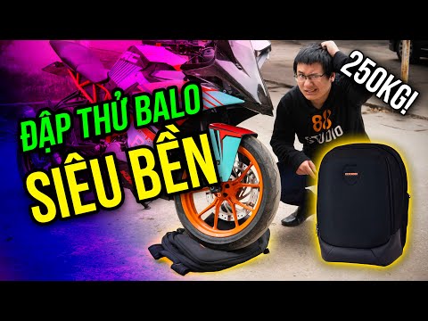 TEST RƠI | XE CÁN | TẠT NƯỚC BALO CHỐNG SỐC SIÊU BỀN??