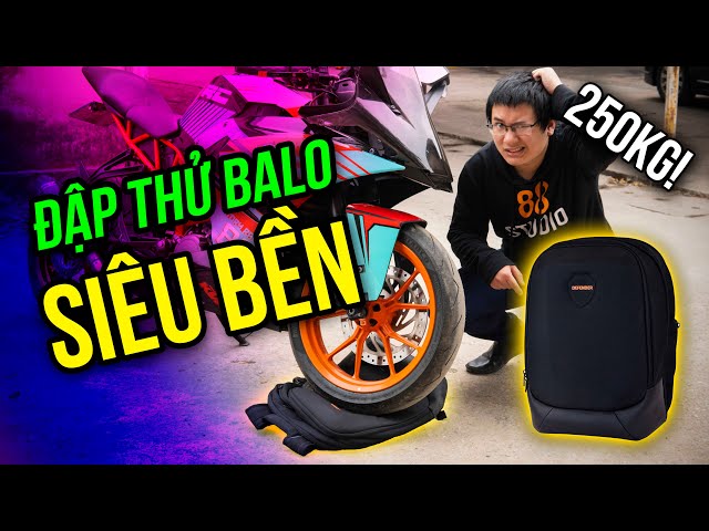 TEST RƠI | XE CÁN | TẠT NƯỚC BALO CHỐNG SỐC SIÊU BỀN??