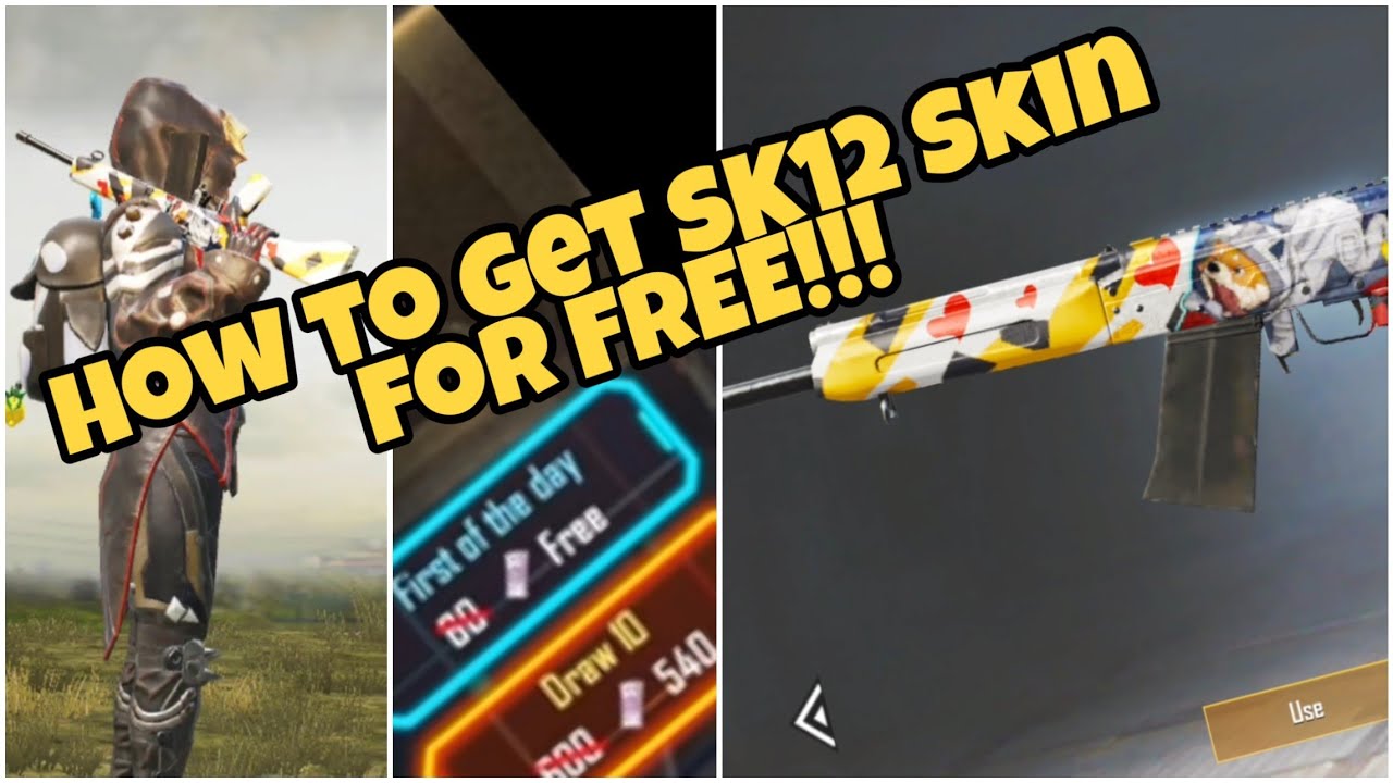 SK12 SKIN for FREE!! NO CATCH JUST FREE! Learn how to get yours. PUBGMOBILE TREASUREs