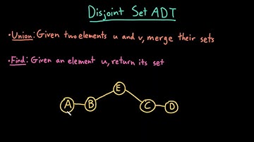 Advanced Data Structures: Disjoint Set ADT