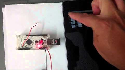 Android IOIO 課程 柯博文老師 範例  執行結果 使用藍芽控制 Android IOIO 周邊硬體