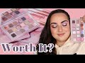 HUDA BEAUTY ROSE QUARTZ PALETTE FIRST IMPRESSIONS + 2 LOOKS! IS IT WORTH IT?