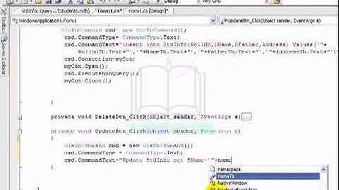 C# and MS Access Database Part 4 - YouTube.flv