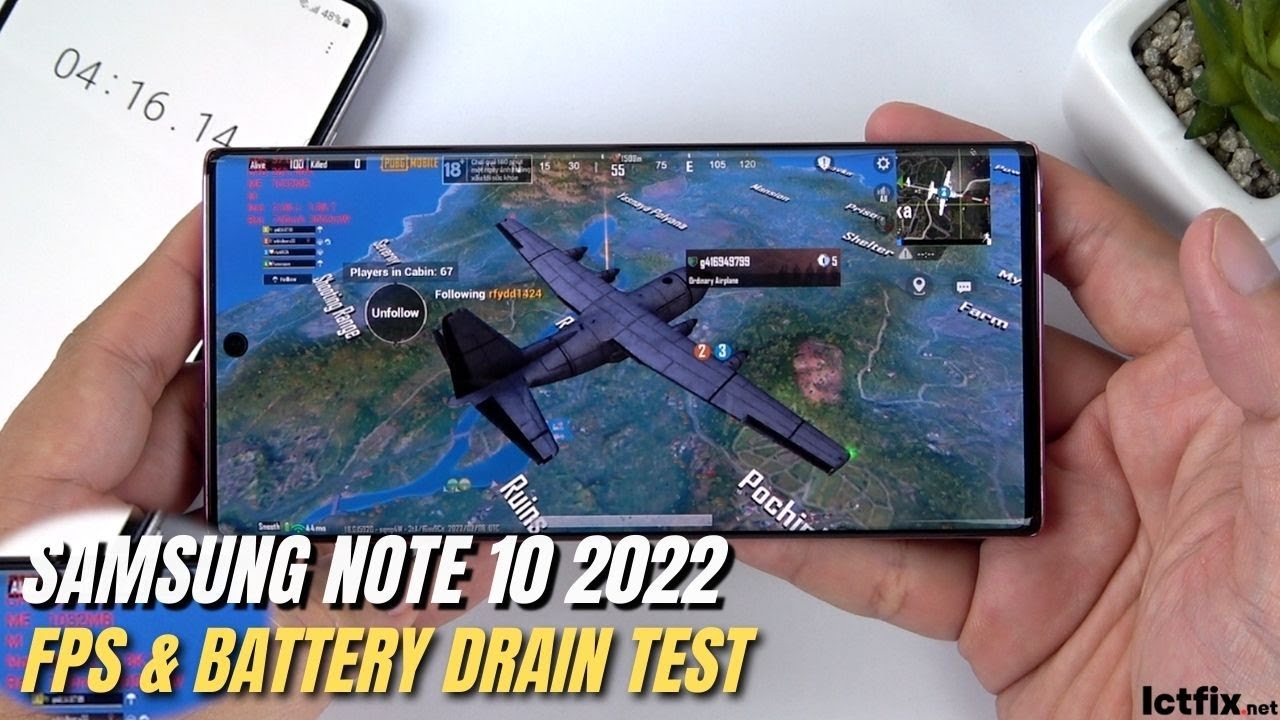 Samsung Note 10 PUBG Mobile Gaming test New Update 2022