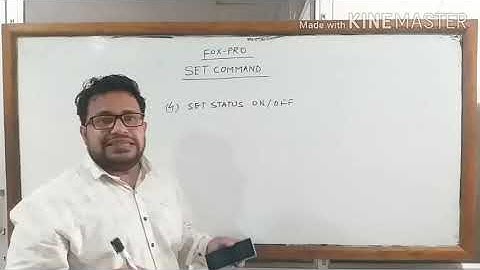 SET COMMAND IN FOXPRO