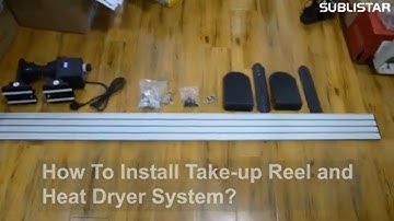 How to install printer take up reel & Heat dryer?