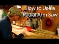 How to use a Radial Arm Saw #radialarmsaw