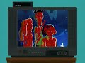 Gerald destroys the TV because he saw Velma!