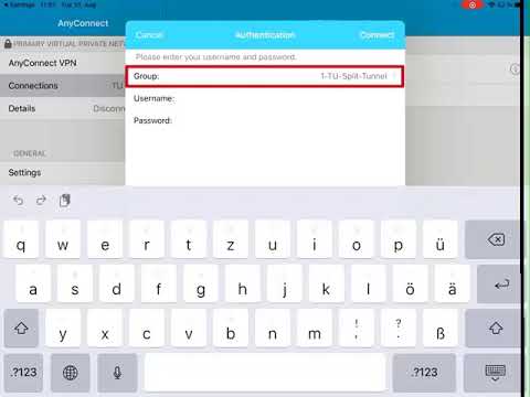 VPN connection at the TU Berlin - iPad and iPhone iOS with Cisco AnyConnect