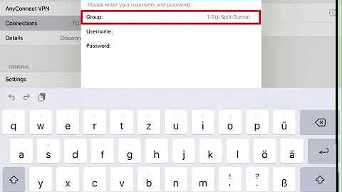 VPN connection at the TU Berlin - iPad and iPhone iOS with Cisco AnyConnect
