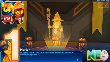 LEGO NEXO KNIGHTS: MERLOK 2.0 Gameplay Walkthrough Part 1 - Nexo Power (iOS, Android)
