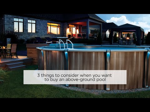 3 things to consider when you want to buy an above-ground pool