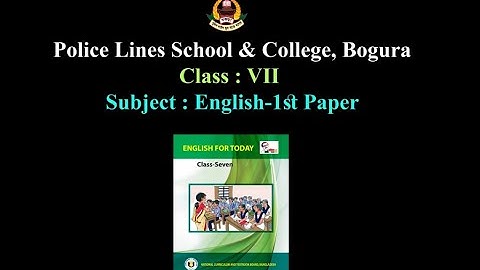 Attention Please ( Unit 1 ) - English ( First Paper ), Class Seven