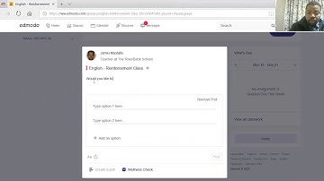How to create a poll on Edmodo