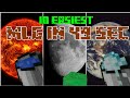 10 easiest MLG in Minecraft Bedrock Edition in 49 sec || Half Crystal || #halfcrystal #minecraft