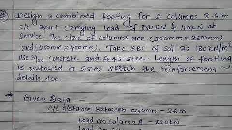 Design of trapezoidal footing part-I, #CivilEngineering