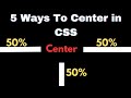 Center Your Elements Like a Pro: CSS Centering Techniques