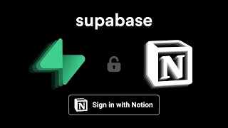 Login With Notion June 2025 - Supabase Auth Tutorial