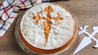 Tarta de Santiago. (Bizcocho SIN HARINA)