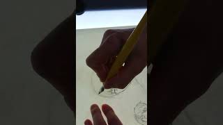 ペン入れ作業『夕暮れとレモネード』