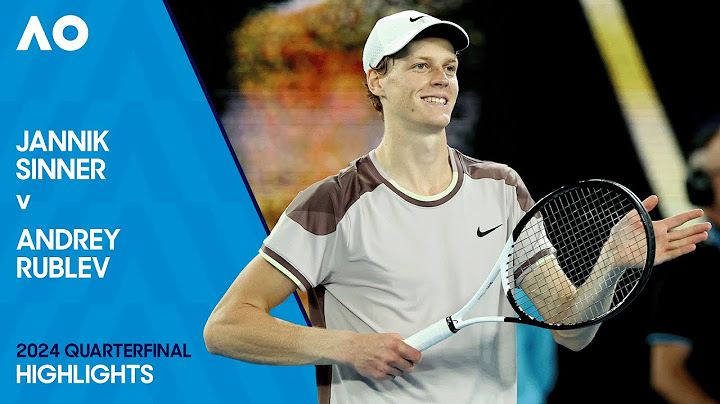Jannik Sinner v Andrey Rublev Highlights | Australian Open 2024 Quarterfinal