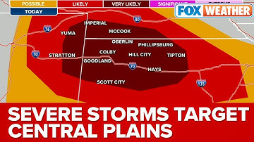Severe Storms Could Bring Damaging Winds, Large Hail, Isolated Tornadoes To Central Plains