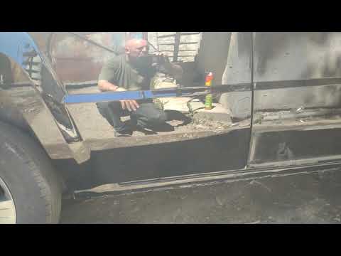 рихтовка и покраска джип патриот . готовый результат .