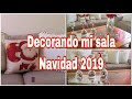 Decoracion de mi sala para  navidad 2019