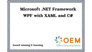 Microsoft .NET Framework WPF met XAML en C# Training en Cursus: Leer in uren! Microsoft .NET Framework WPF met XAML en C# Training en Cursus: Leer in uren!