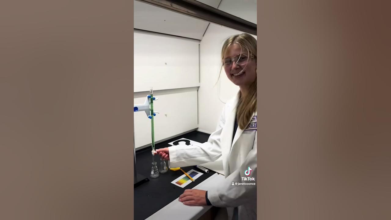 Part 1. Using a burette in chem lab. YouTube