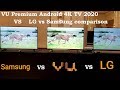 Hindi || VU Premium Android 4K TV 2020 vs LG vs Samsung | comparison
