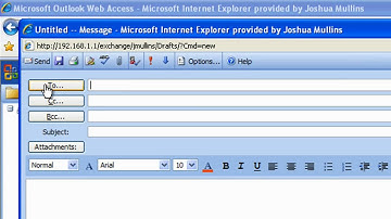 Outlook Web Access - Windows XP