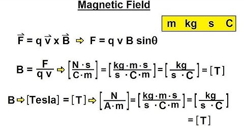 Physics CH 0.5: Standard Units (21 of 41) Magnetic Field