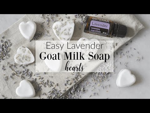 Lavender Goat Milk Soap Hearts