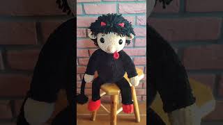 čertík KLEOFÁŠ #hackovani #crochet #plysak #cert #certik #diydecor #handmade