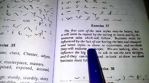Shorthand Dictation of exercise 37 | dictation of loop st & str | by Shorthand Club